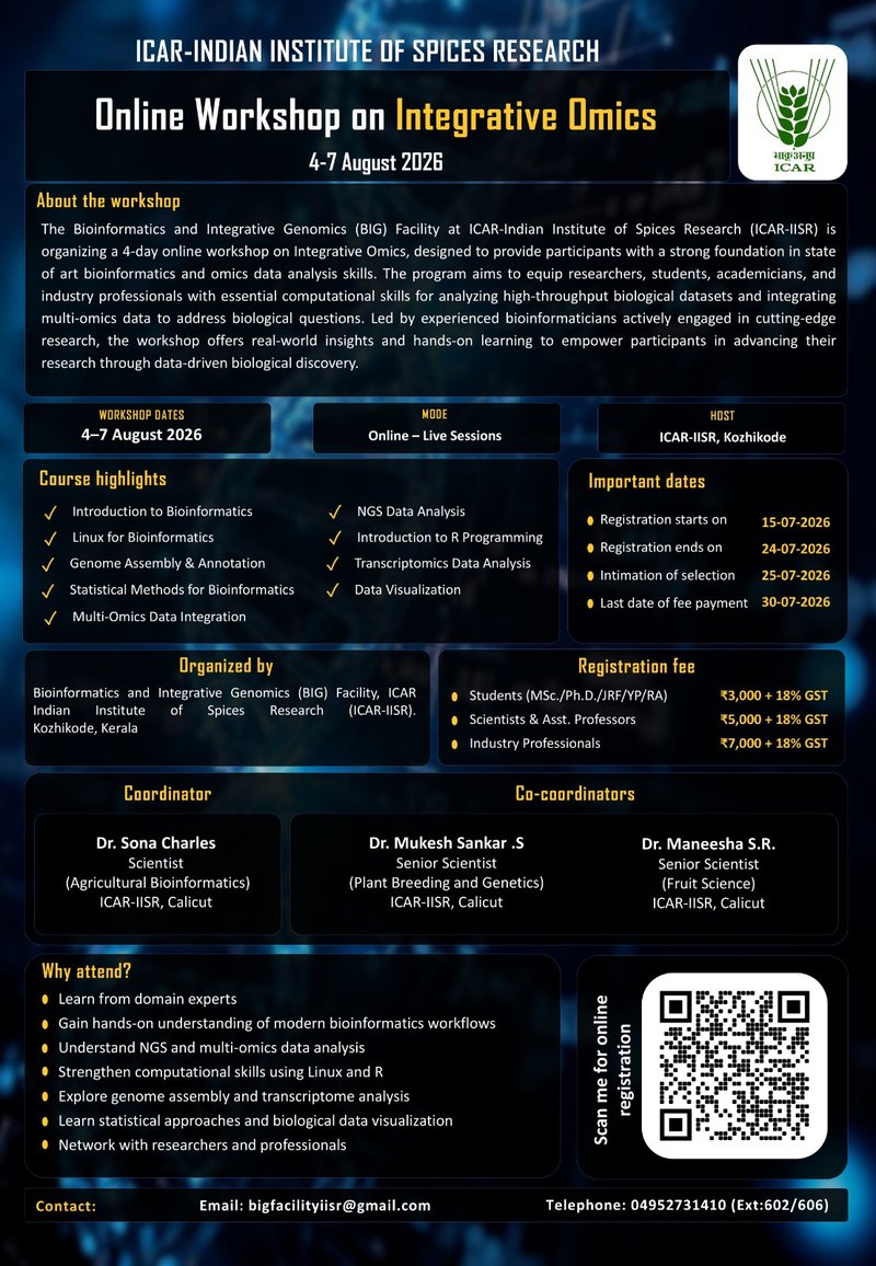 Online Workshop on Integrative Omics
